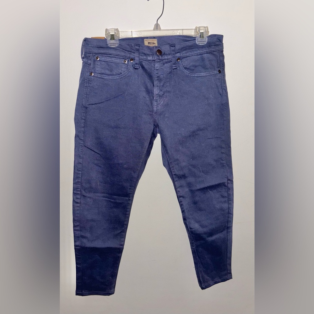 NWT J.Crew Men’s 484 Slim-Fit Garment-Dyed Five-Pocket Pants Navy Size 31x30